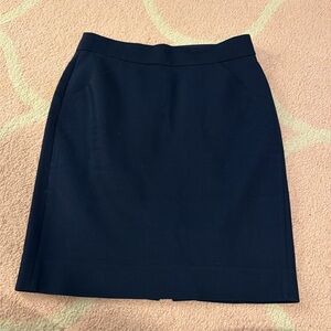 Jcrew classic navy pencil skirt size 2